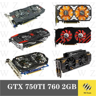 Asus/Gigabyte/MSI Nvidia GTX 750 Ti 2GB 128Bit GDDR5 Video Cards for nVIDIA Geforce GTX 750Ti Used VGA Cards GTX750