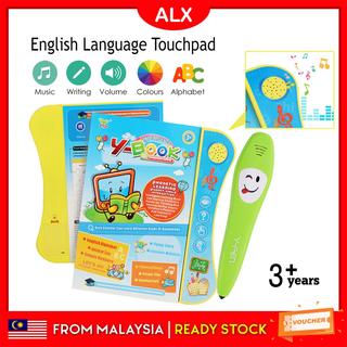 ALX Children English Language Early Learning book Colourful Touchpad With Music Song Mainan Buku Lagu Kanak Hadiah