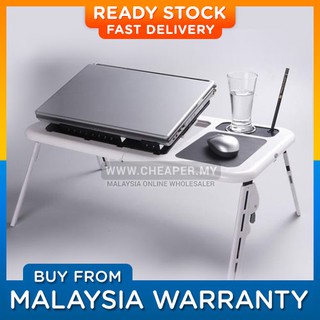 ⭐LOCAL STOCK⭐Portable Foldable Laptop E-Table Notebook Desk & Cooler Cooling Fan
