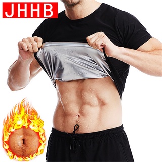 Mens Body Shaper Polymer Sweat Vest Waist Trainer Slimming Workout Shapewear Weight Loss Fat Burning Sauna Suit