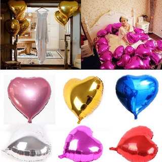 5Pcs Wedding Party Celebration Heart Love Foil Balloons Helium
