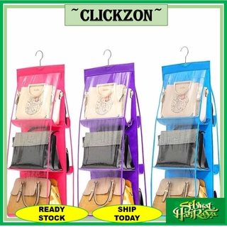 READY STOCK✨ CLICKZON 6 in 1 6 Slot Bag Organiser Sling Handbag Women Travel