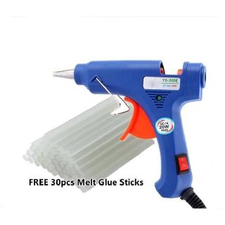 Mini Hot Glue Gun with 30 pcs Melt Glue Sticks Kit Flexible Trigger Temperature
