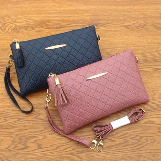 Plaid Wristlets Wallet Handbag Clutch Bag Beg