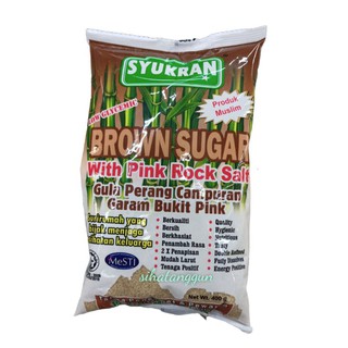 Gula Perang Syukran Rendah Glisemic campuran Garam Bukit Pink | gula perang low GI | gula perang campuran garam bukit