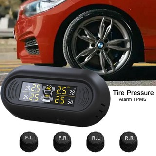 Mini Windshield Wireless Digital Gauge Car TPMS Solar Power Tire Pressure Monito