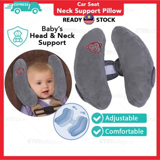 Car Seat Neck Support Pillow Stroller Bantal Pillow Car Seat Safety Pillow Cushion Banana U-Shape Stroller Head Support