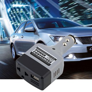 Car Mobile Converter Inverter Adapter DC 12V/24V to AC 220V Charger Power+USB