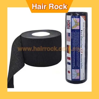 BLACK COLOUR Disposable Neck Paper Strips Barber Salon Hairdressing 500pcs (A02)
