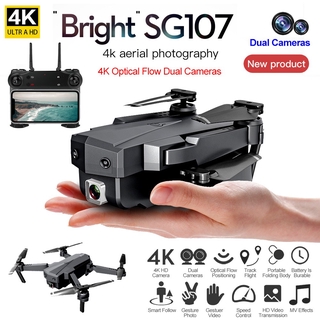Upgraded Vision SG107 Drone 4K HD Dual Camera 2.4Ghz WIFI FPV Foldable Quadcopter Optical Flow RC Drones Helicopter Toys