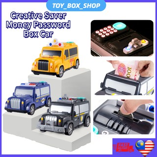 Toy Kids Coin Saver Creative Money Password Box Car Cash Truck Safe Automatic Banknote Bank Deposit For Children
