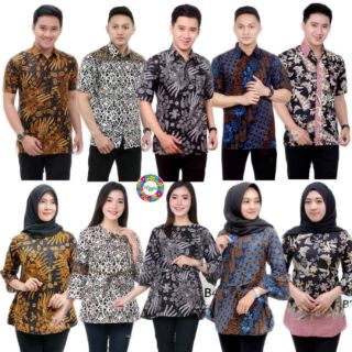 Kemeja Batik M-3XL Blouse Batik Batik Couple Hipster Jawa