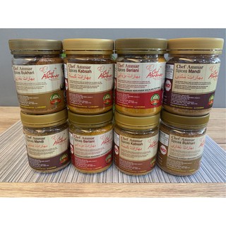 CHEF AMMAR SPICES flavor and spices (Kabsa - Mandy - Bukhari - Beriani - Smoke Flavour Mandy) best for Nasi Arab