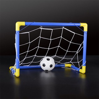 Kids Sport Mini Folding Football Soccer Ball Goal Post Net Set+Pump