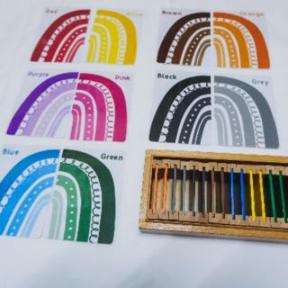 [PDF ONLY] Color Flash Cards, Rainbow Color, Homeschool Activity, Flash Card Warna