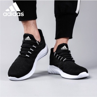 2021 New Adidas Men'S Large Size Sports Casual Shoes Light Running Breathable Mesh Surface Trend Soft Bottom All-Match Solid Color White Shoes Non-Slip Wear-Resistant Spring And Summer 39-46
