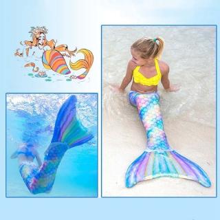 siyuana Adult Girls Kids Mermaid Tail Swimwear Colorful Bikini Swim Fun (No Monofin) Selling