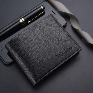 Wallet Short Fund Zipper Small Change Package Ultrathin Concise Wallet Genuine Leather Texture Purse