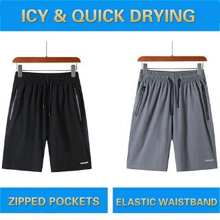 (READY STOCK) New Mens Casual Quick-drying Shorts Short Pants Fitness Shorts