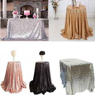 Wedding Table Cloth Glitter Sequin Tablecloth Party Engagement Decoration