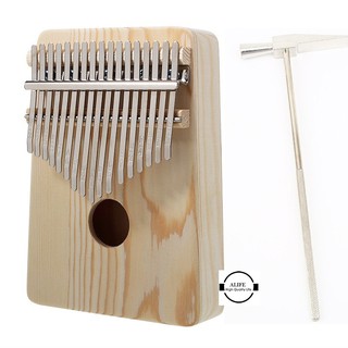 17 Keys Kalimba African Solid Mahogany Wood Thumb Piano Finger Percussion Gifts Tuning Hammer (1)