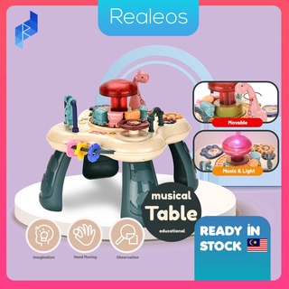Realeos Mini Musical Table Activity Sound Music Drum Early Learning Educational Electronic Baby Kids Toy R580