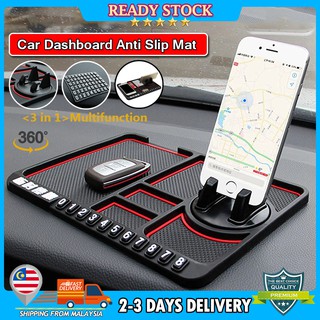 👍Car Dashboard Anti Slip Mat Sticky Pad GPS Mobile Phone Holder Stand Parking Phone Number Plate Auto Accessories Decor