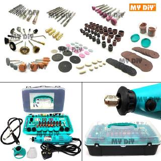MYDIYHOMEDEPOT - 388pcs Mini Electric Drill Grinder Mini Die Grinder Engraving Polishing Mini Grinder (3 pin plug) (1)