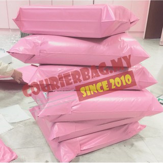 PXS 17cm×30cm 50pcs 100pcs Pink Color Courier Bag Without Pocket Flyer Poly Mailer Packaging Shipping Parcel Plastic