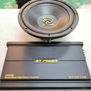 12 inch sub woofer & mono block amplifier package