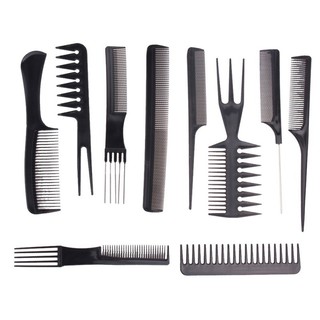 10pcs Hair Combs Set Professional Salon Tool Hairdressing Hair Cutting