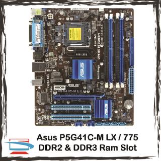 Asus P5G41C-M LX Combo DDR2 & DDR3 Socket 775 G41 Motherboard