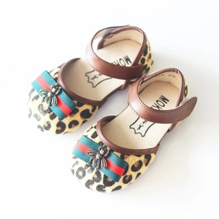 Baby Girls Shoes Leather Shoes Leopard Printing Children Princess Shoes Korean Version Children Toddler Shoes