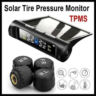 Tire Pressure Monitor System External Car Tire Monitor Wireless Solar TMPS Tools