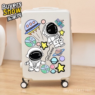 🔥S.YCartoon Cute Astronaut Luggage Stickers Large Room Wall Refrigerator Luggage Trolley Case Stickers Waterproof2021,Ho