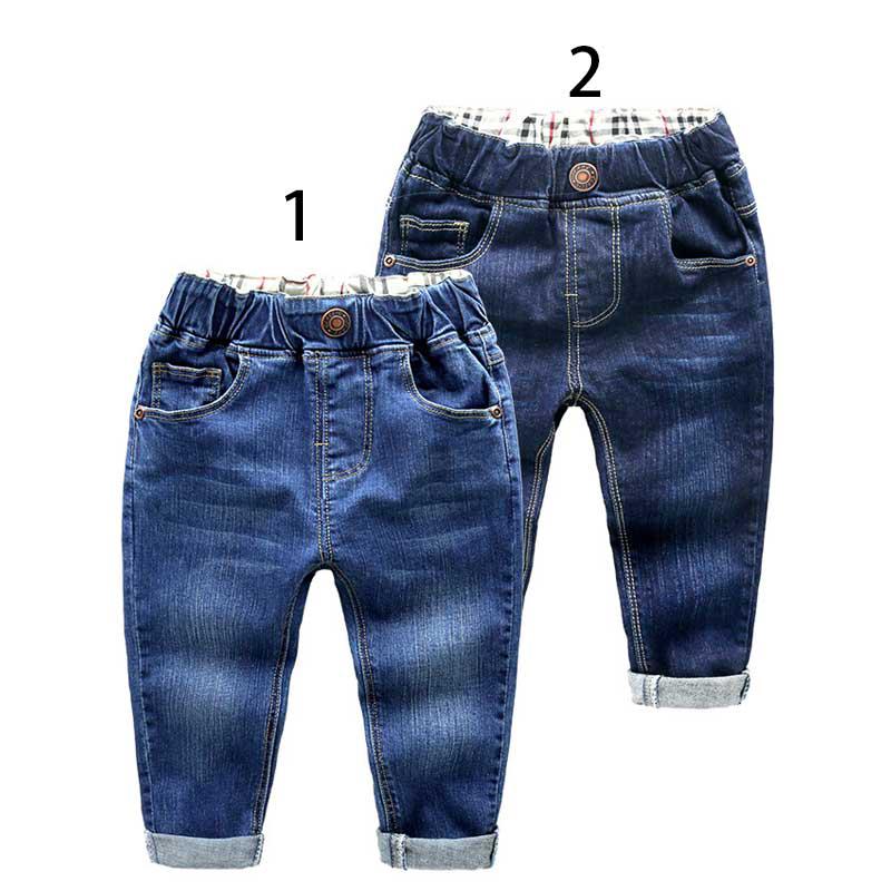 2021 Children Pants Boys Jeans Spring and Autumn Cotton Bottom Kids Clothes