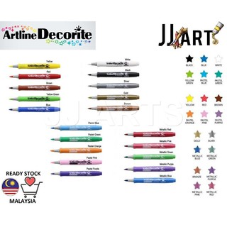 Artline Decorite Brush Marker - Brush Tip