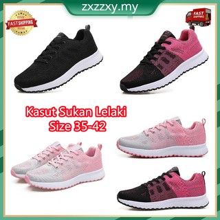 Kasut Perempuan Plus Size Ready Stock Outdoor Light Woman Sport Shoes Breathable Exercise Sneakers Fitness Running Shoes Korean Style Kasut Wanita Casual Shoes