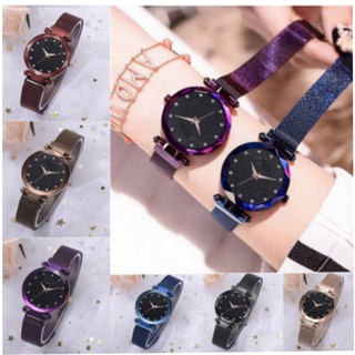 Women Starry Star Watches Magnet Buckle Stainless Wrist Watch NO box