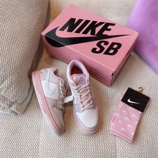 【Lowest Price】 SB DUNK Pigeon Pink Joint Name Shoes Women's Shoes Low-top Sneakers Student Casual Sports Shoes