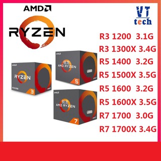 AMD Ryzen 5 1600 R5 1600 1400 1500X R5 2400 2500X 2600 2600X 3.2GHz Six-Core CPU Processor Desktop 65W Socket AM4