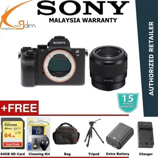 (READY STOCK) SONY A7 MARK II / A7II + FE 50MM F/1.8 Lens