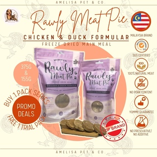 Rawly Meat Pie Freeze Dried Pet Food Chicken & Duck Formula 冻干主食肉饼/ 生骨肉/ 生食