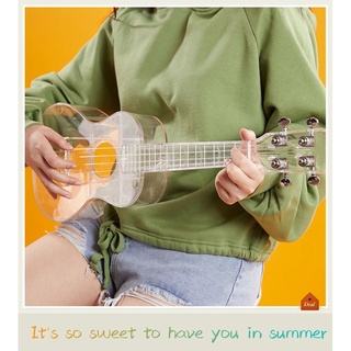 Ukelele 21/23 inch transparent Ukelele for children and adults