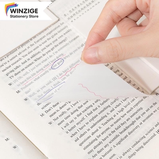 Winzige Transparent Sticky Notes Transparent Clear Notepad Sticky Note Set 50Sheets Waterproof Memo Pad Stationery