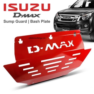 DMAX Car Red Engine Sump Guard Skid Bash Plate Safety
