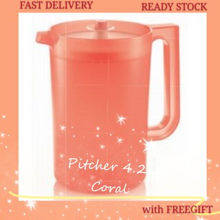 🍧🍧READY STOCK 🍧🍧Giant Pitcher Tupperware 4L with FreeGift
