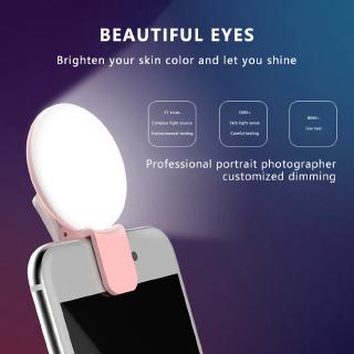 [READY STOCK] Rechargeable Selfie Fill Light LED Flash Selfie Ring Light For Camera Phone