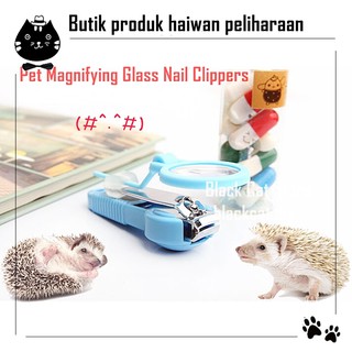 Pet Magnifying Glass Nail Clippers Hedgehog Sugar Glider Chinchilla Rabbit Cat