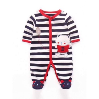High Quality Baby Sleepsuit Romper Jumpsuit Boy Girl Newborn Long Sleeve / Baju Tidur Baby Perempuan Lelaki Comel Murah